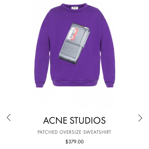 ACNE STUDIOS
PATCHED OVERSIZE SWEATSHIRT XS IN EXCELLENT CONDITION. - Picture 2 of 5